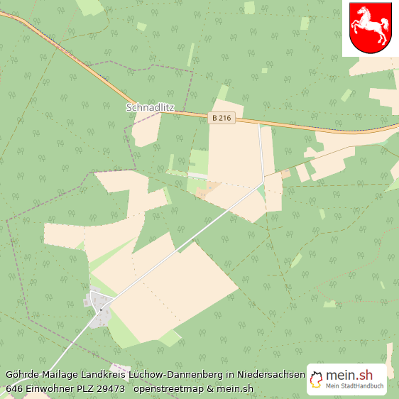 Göhrde Mailage Landkreis Lüchow-Dannenberg Lageplan © Openstreetmap Contributors Göhrde Mailage Lageplan
